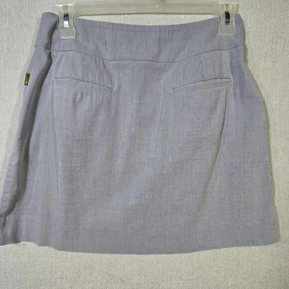 Swing Control Skirt Skort Golf Tennis Blue White Stripe 10 Waist 32 - Picture 2 of 16